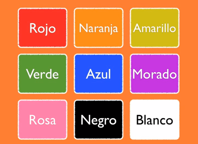 spanish colors