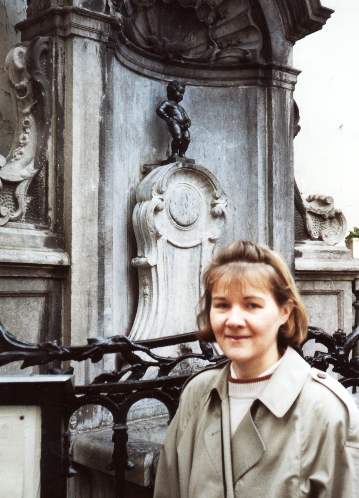 Mannekin Pis ja turisti