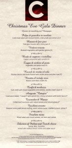 Tervetuloillallisen menu