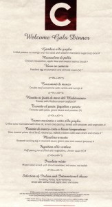 Jouluillallisen menu