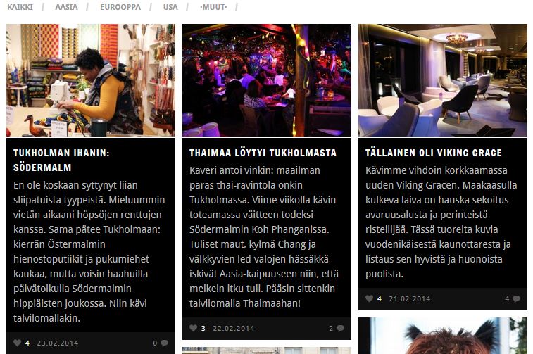 Vuoden 2013 paras matkablogi on …