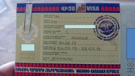 Vuoristo-Karabahin viisumi