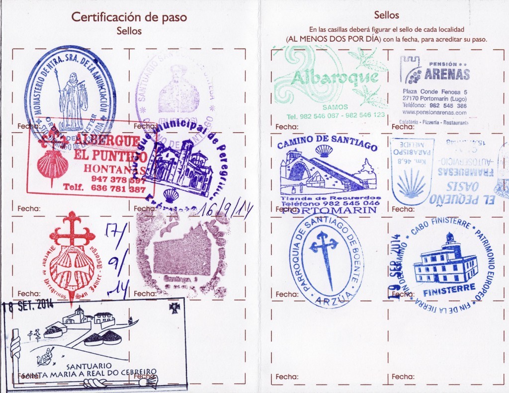 Camino certificate