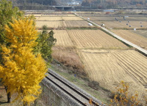 Pohjois-Korean raja, rautatie