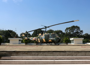 Ho Chi Minh City Saigon President Palace helicopter