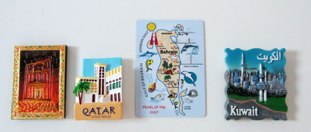 Fridge magnets Jordan Qatar Bahrain Kuwait