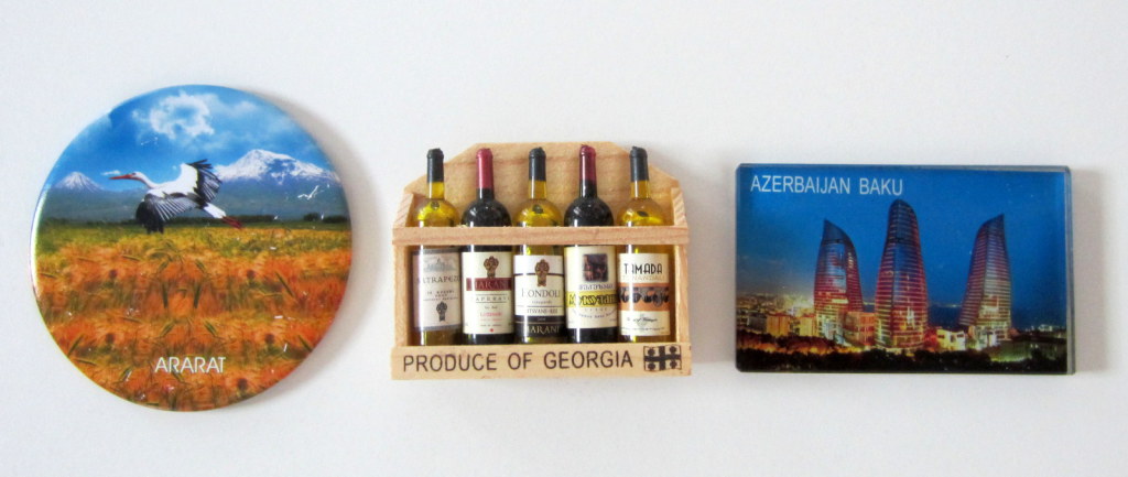 Fridge magnets Jordan Georgia Azerbaidzan