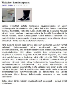 Meriharakka.net archive story 2009