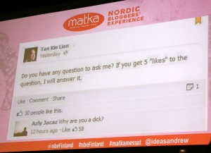 Matkamessut NBE Finland Andrew Chow