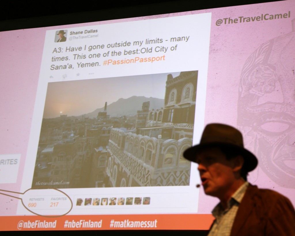 Matkamessut NBEFinland Shane Dallas