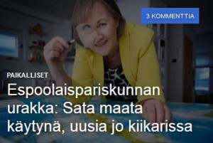 Paikallislehdissä ollut juttu maabongauksesta Paikallislehdissä ollut juttu maabongauksesta