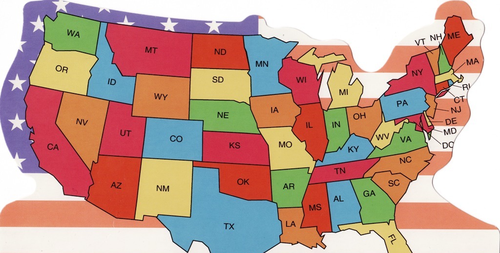 USA Osavaltiot otsikko