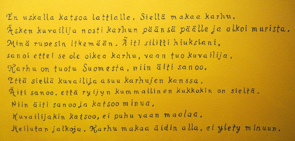 Serlachius Malli ja hullu kuvailija Ala-Harja