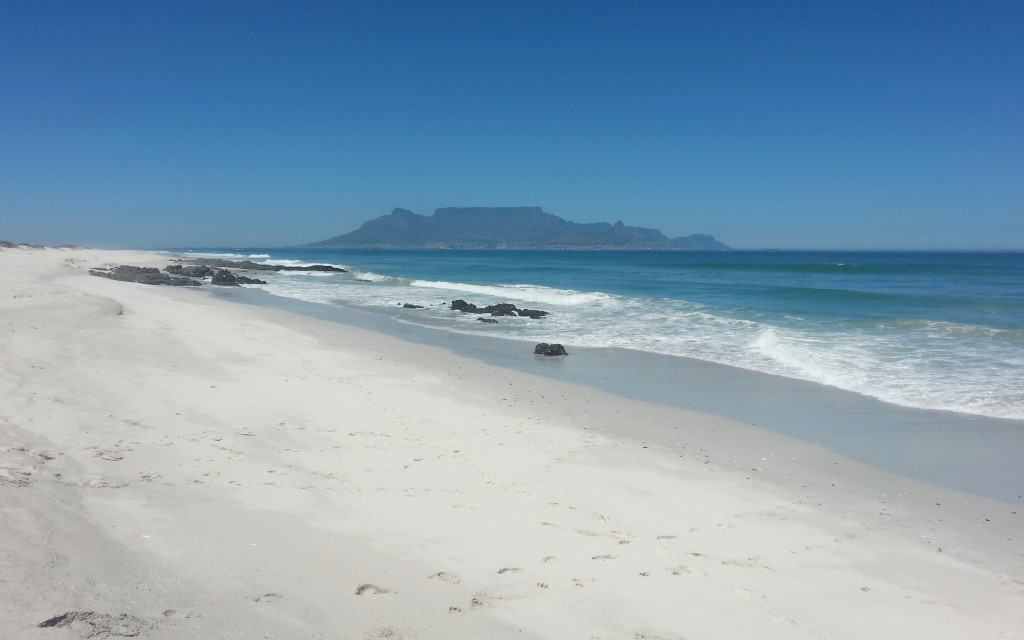 Table mountain beach view