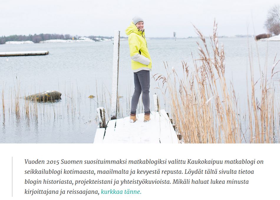 Kaukokaipuu -matkablogi