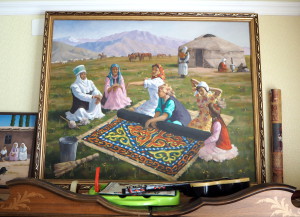 Jurtta, huopamatto, Kirgiisia