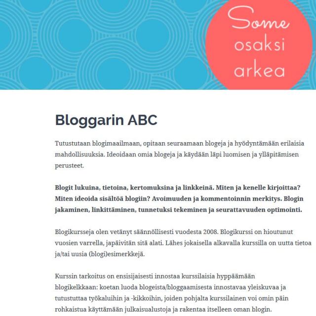 Bloggarin ABC