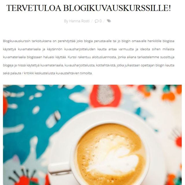 blogikuvauskurssi