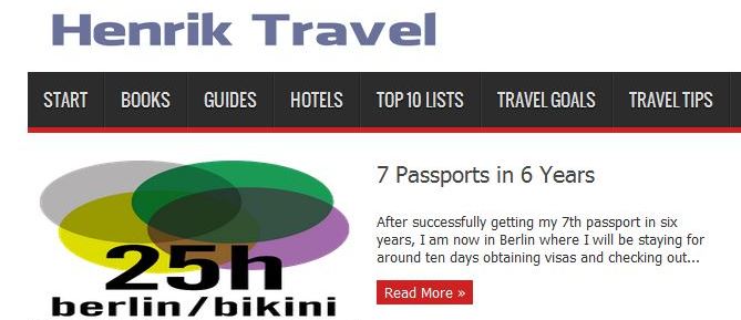 Henrik Travel blog
