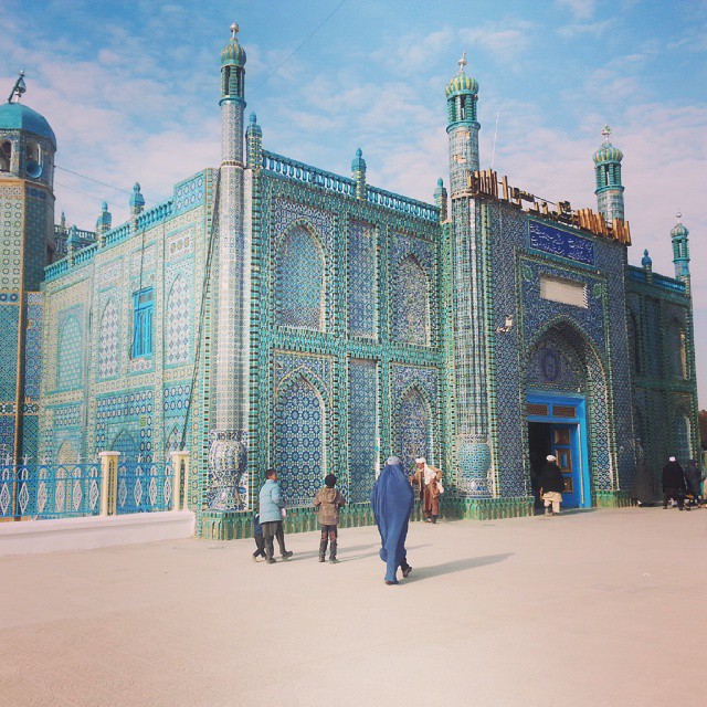 Sininen moskeija, Mazar, Afganistan Sininen moskeija, Mazar, Afganistan