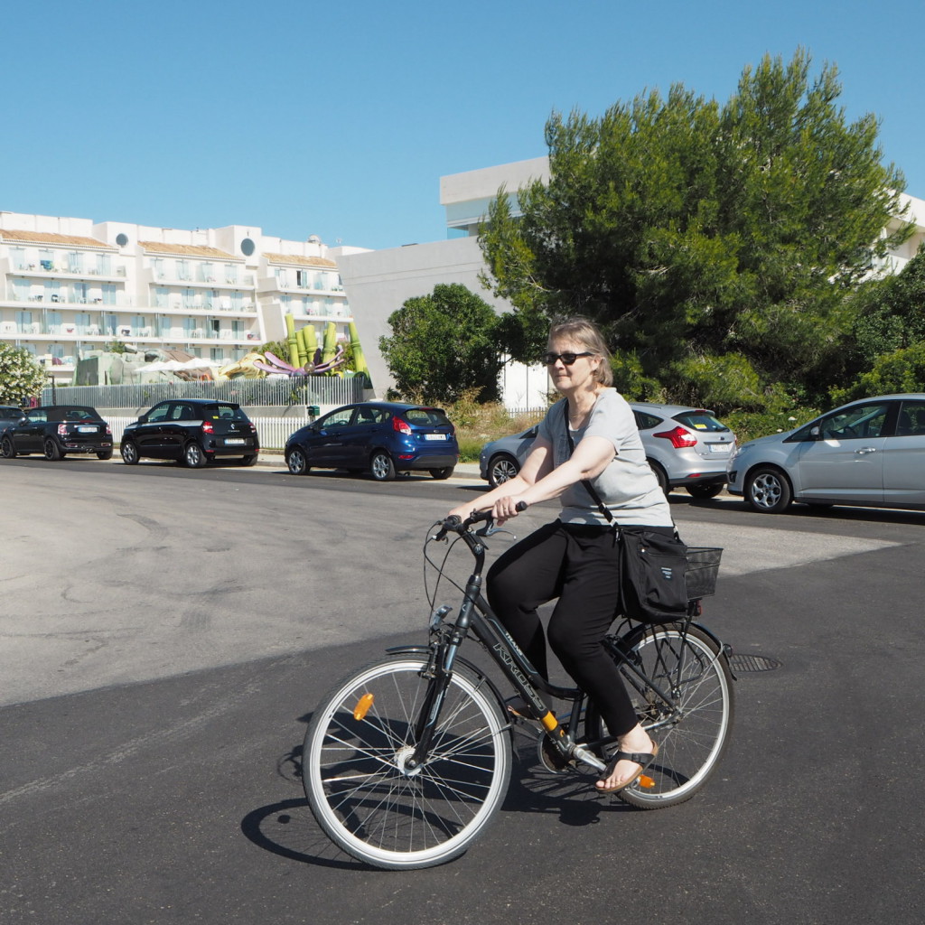 Pyöräilijä Mallorcalla