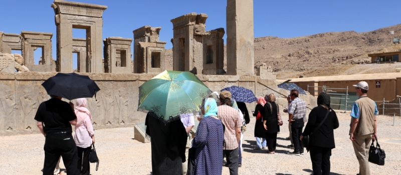 Ryhmäämme Persepoliksessa