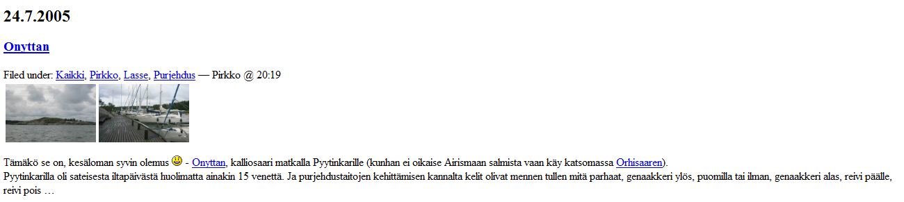 Meriharakka.net 2005