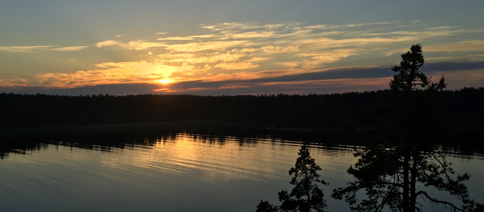 Auringonlasku Björnhufvud Eckerö