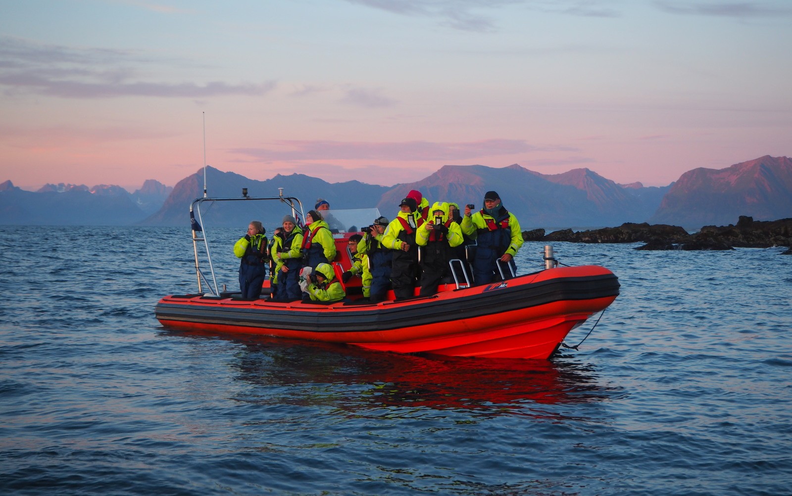 Yöllä Norjanmerellä