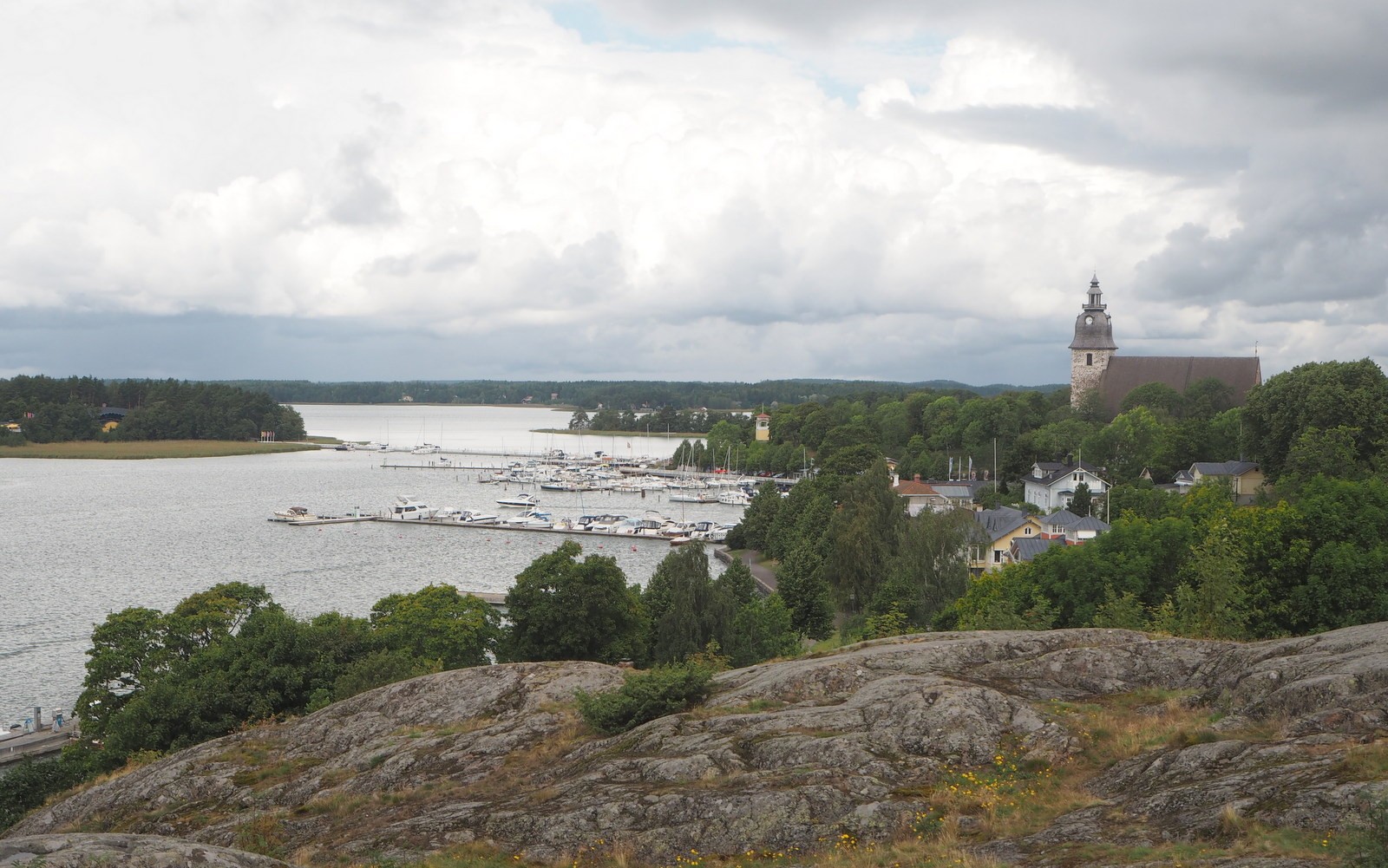 Näkymä Naantaliin ja Kultarantaan