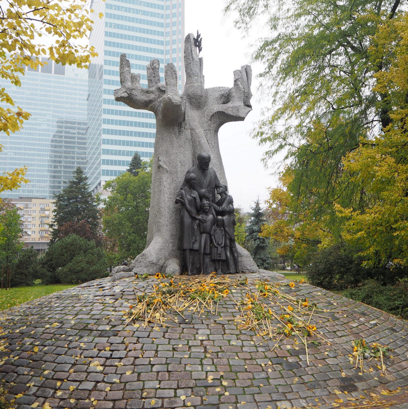 Janusz Korczak monument Warsaw
