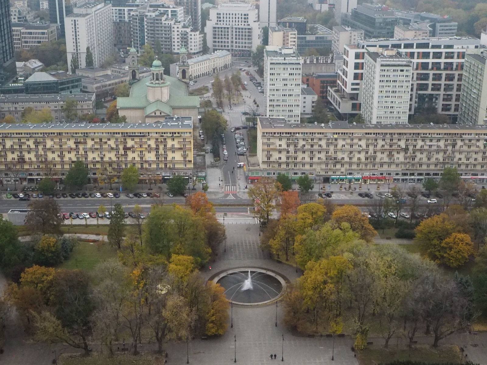 Warsaw Varsova näkymä Palace Culture and Science