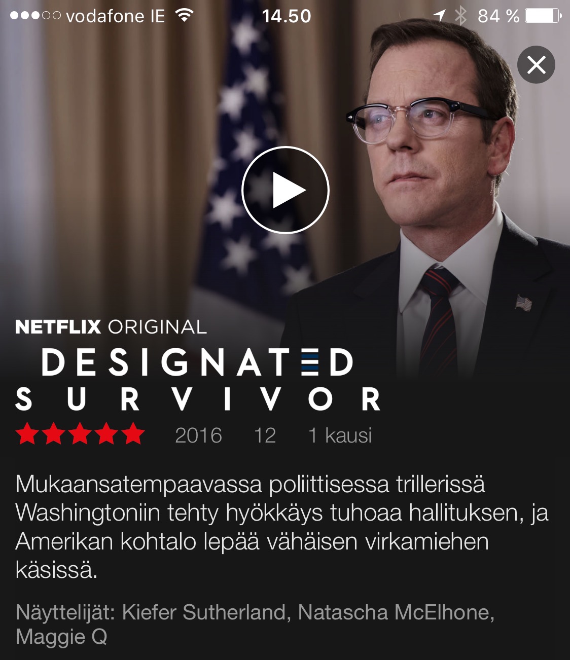 Netflix Designated Survivor