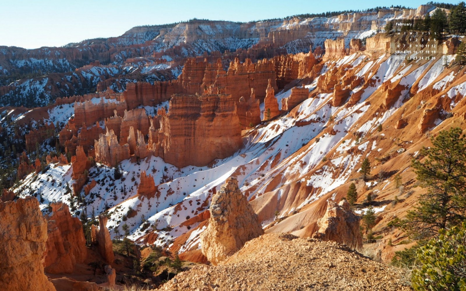 Wallpaper Bryce Canyon Feb 2015