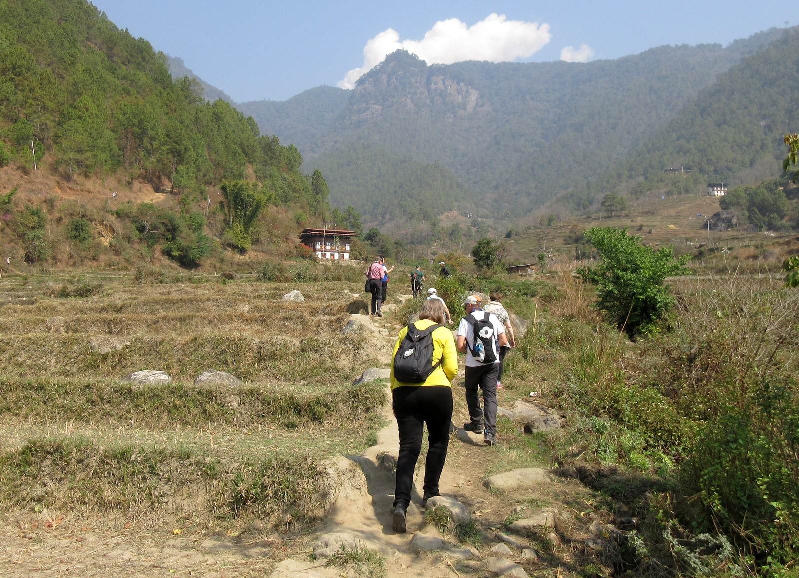 Harjoitusvaelluksella Punakhassa Harjoitusvaelluksella Punakhassa