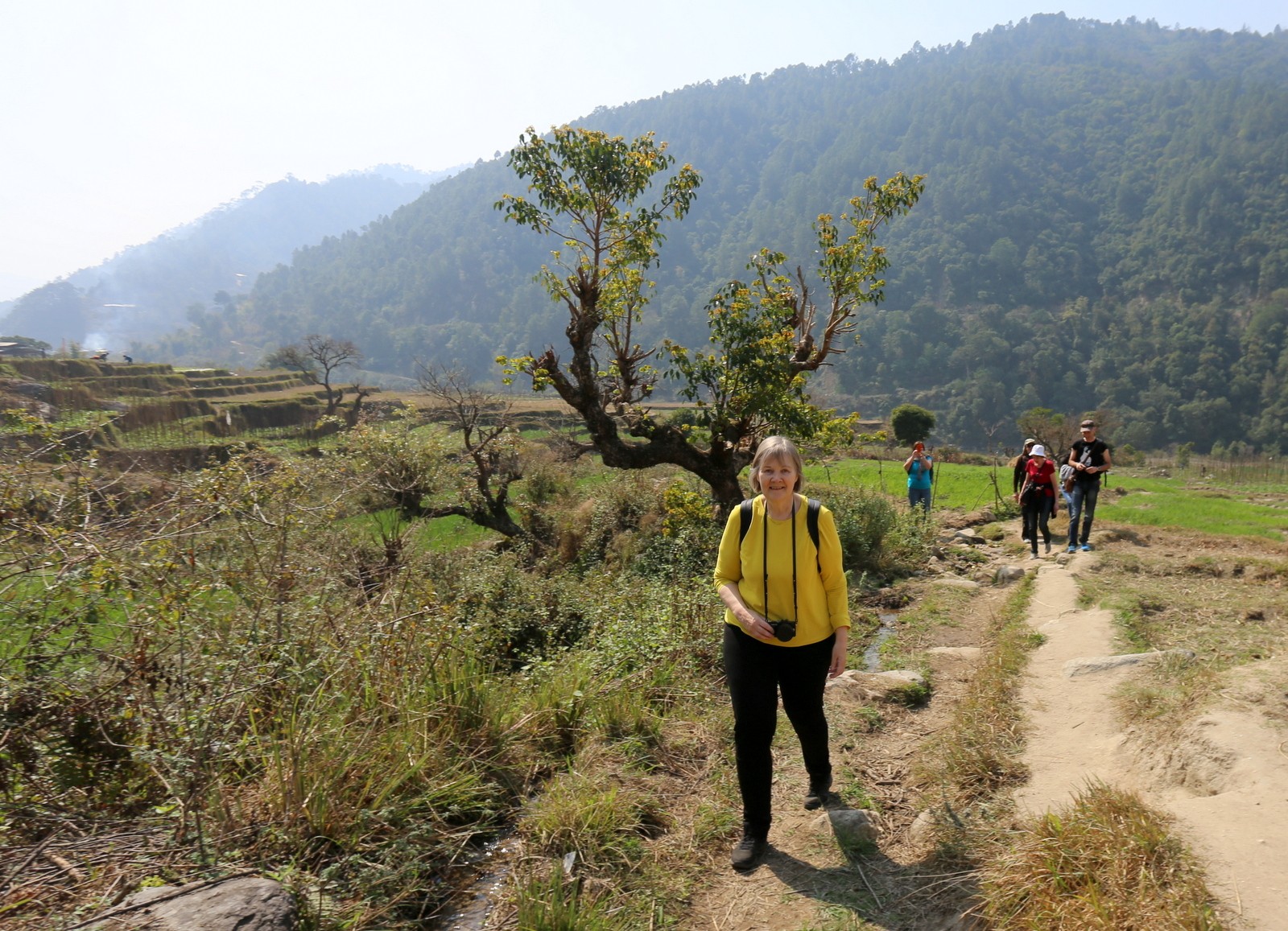 Harjoitusvaelluksella Punakhassa Harjoitusvaelluksella Punakhassa
