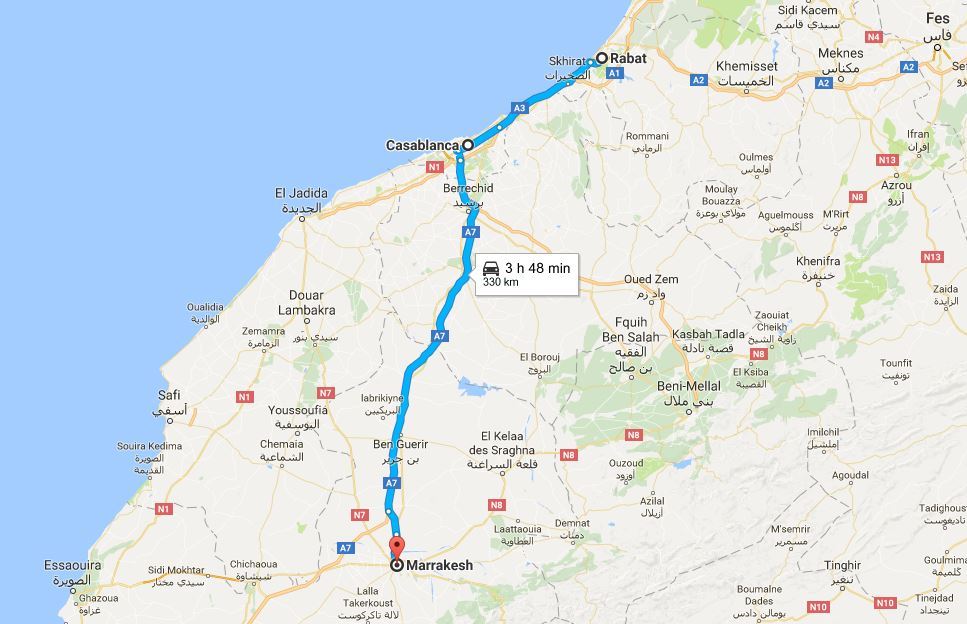 rabat casablanca marrakesh