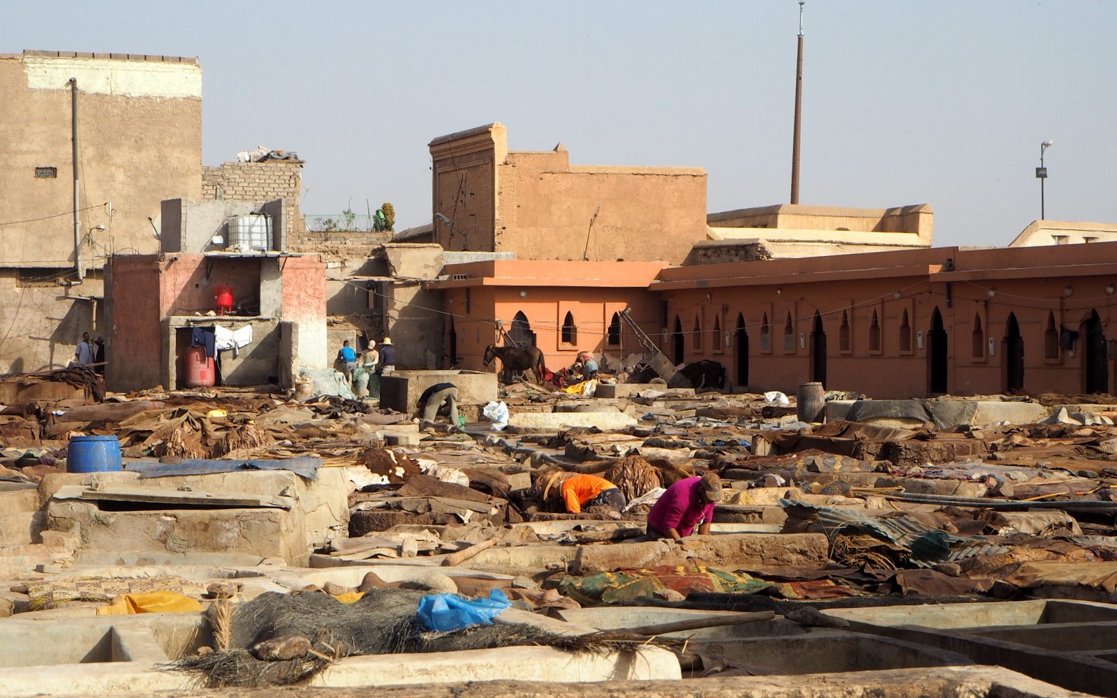 Marrakesh medina Tannery