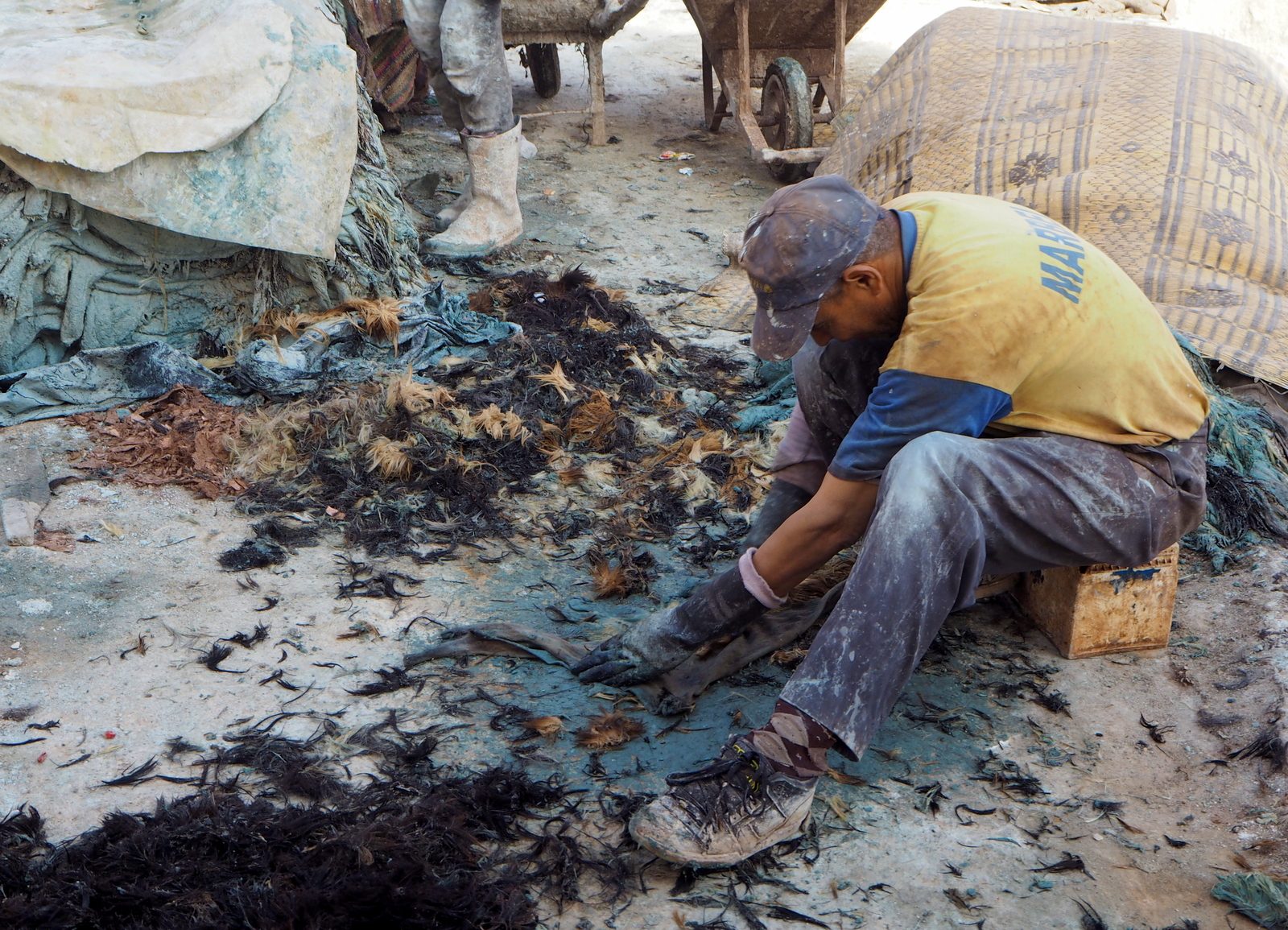 Marrakesh medina Tannery