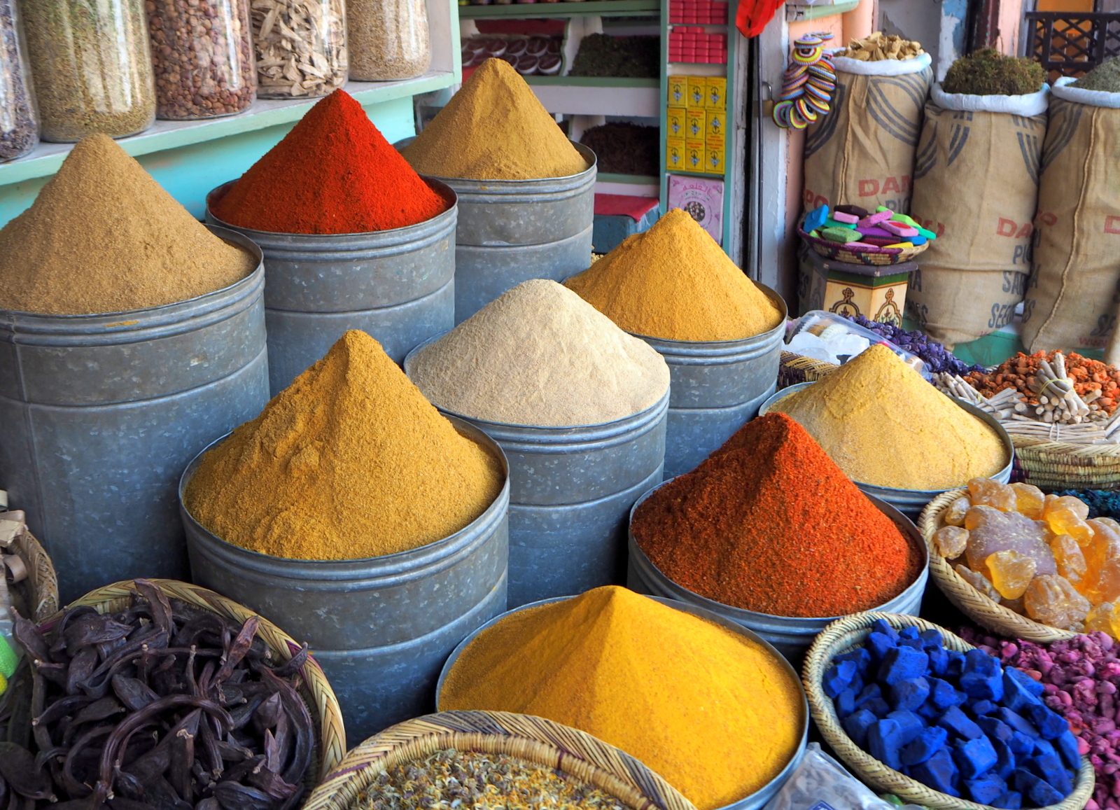 Marrakesh medina spices