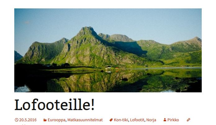 Lofooteille Alkuvuoden 2017 luetuimmat jutut