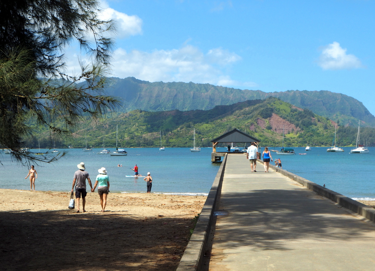 Hanalei Pier Kauai Havaiji