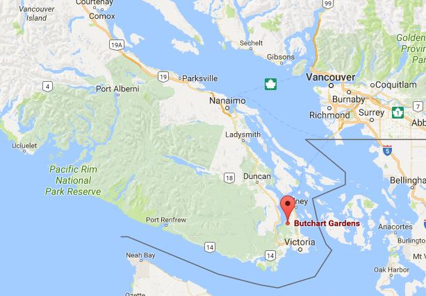 Vancouver Island kartta