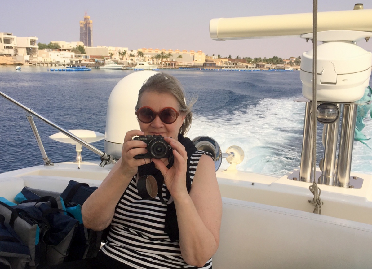 Veneellä Obhurin lahdella