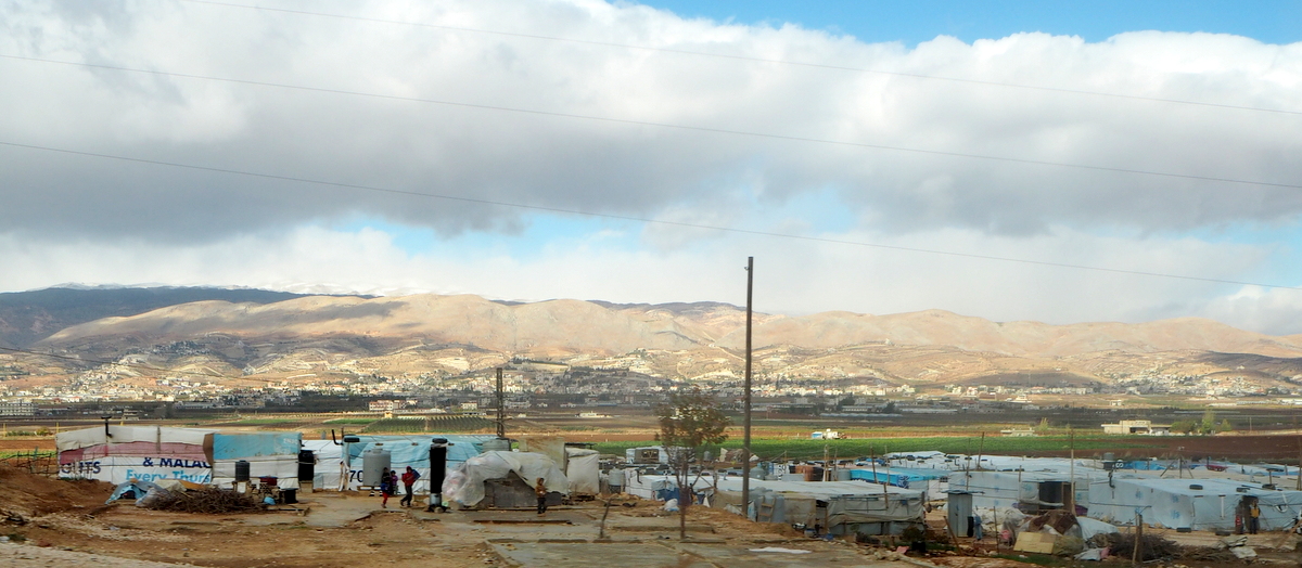 Syyrian pakolaisia Bekaan laaksossa