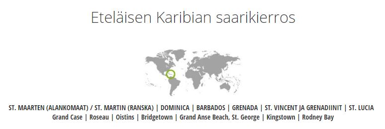 Aventura Eteläisen Karibian saarikierros