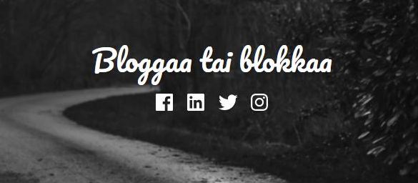 Bloggaa tai blokkaa feature