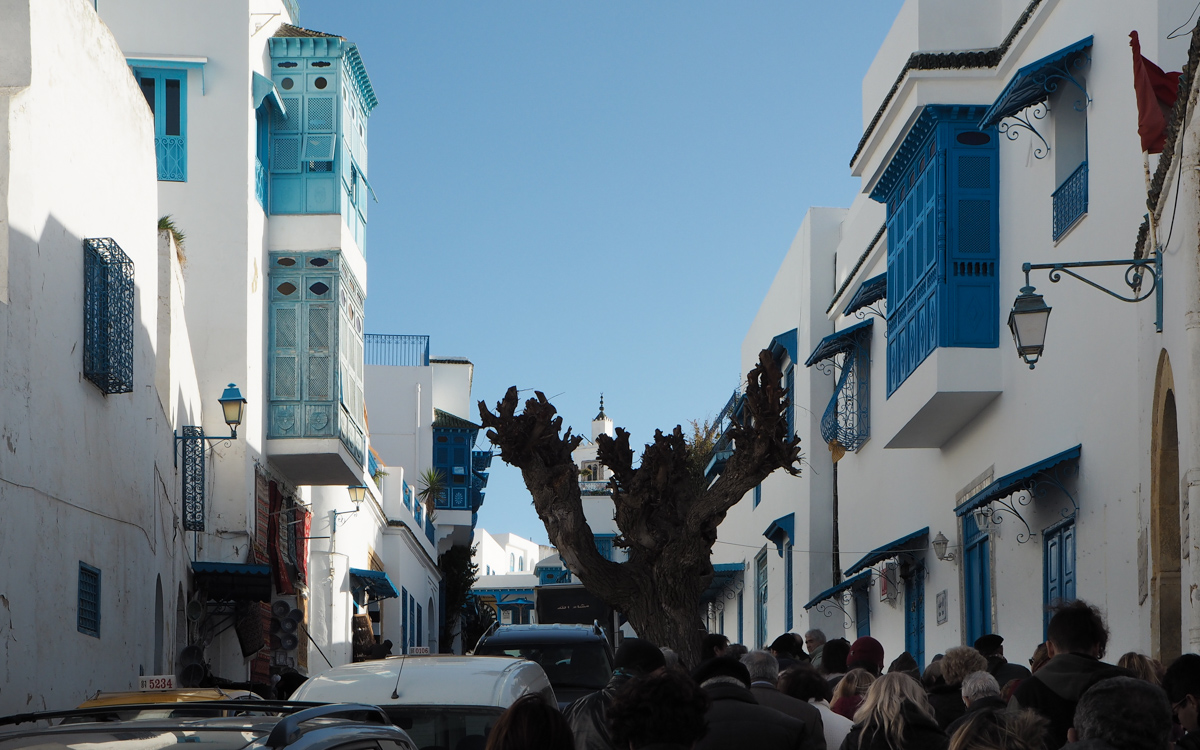 Sidi Bou Saidissa on taas turisteja