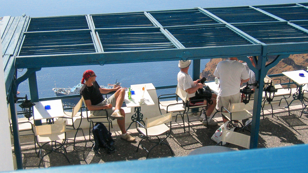 Santorini 2004 Meriharakka-blogi 14 vuotta