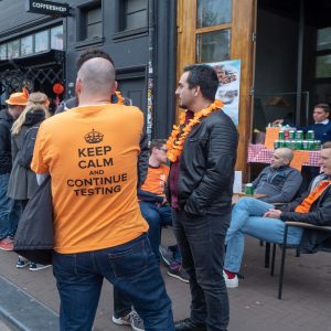 Kuninkaan päivänä Amsterdamissa